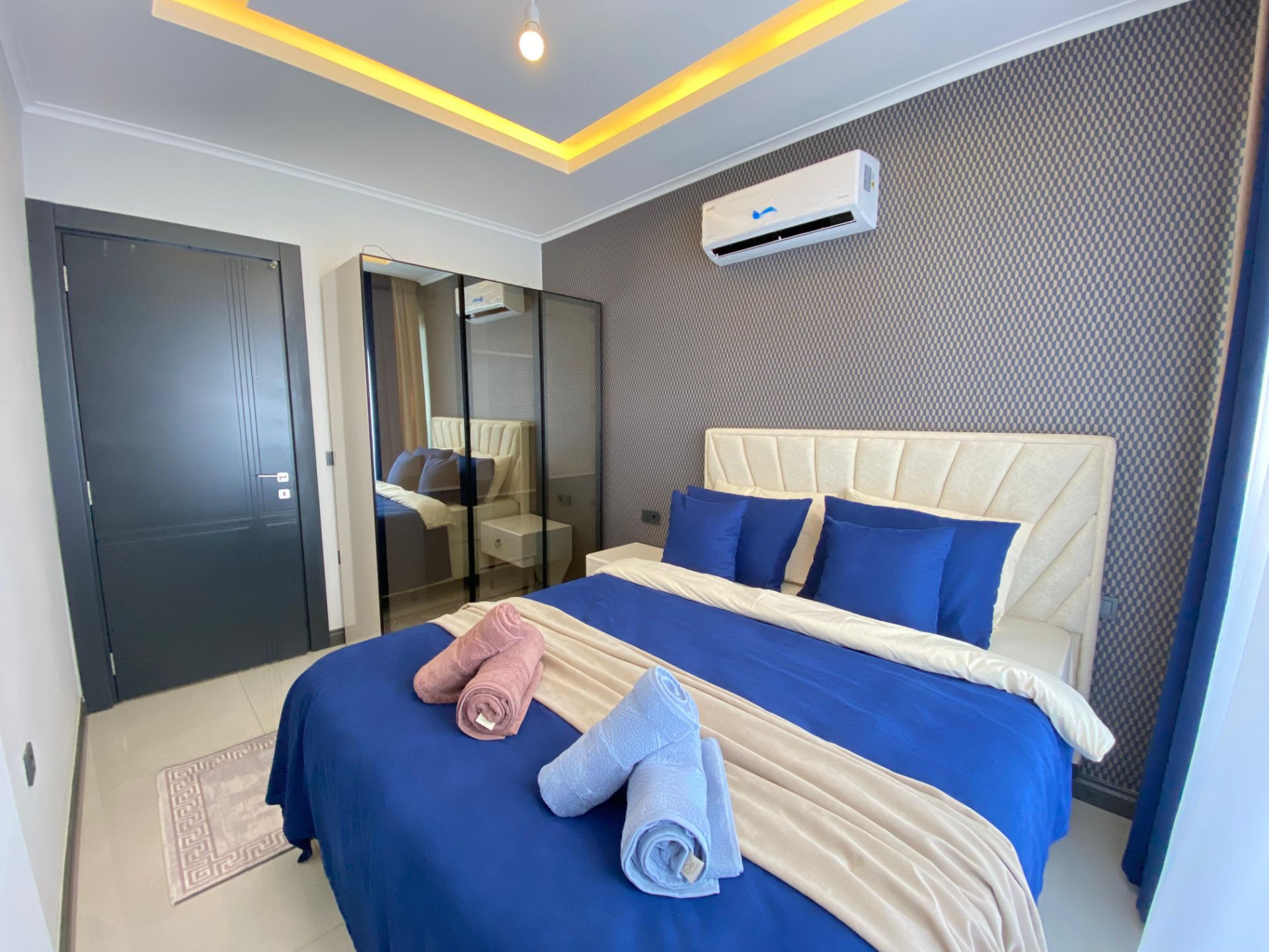 ALANYA BÜYÜKHASBAHÇE'DE LÜKS EŞYALI MANZARALI 1+1 REZİDANS - 12