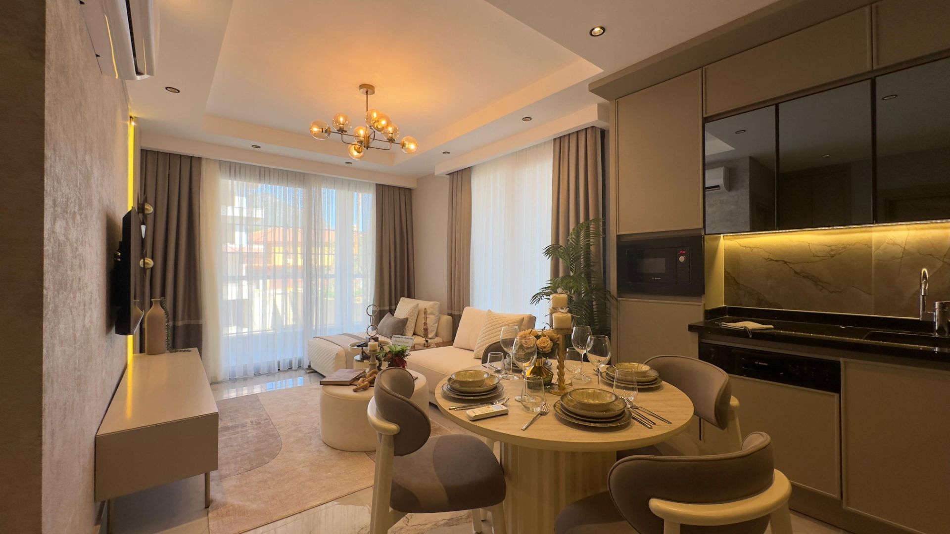 ALANYA OBA BÖLGESİNDE ESYALI 1+1 REZİDANS - 6