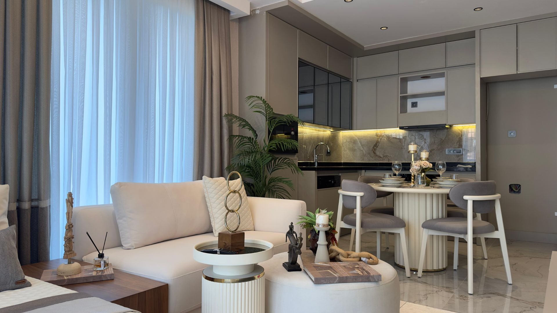 ALANYA OBA BÖLGESİNDE ESYALI 1+1 REZİDANS - 9