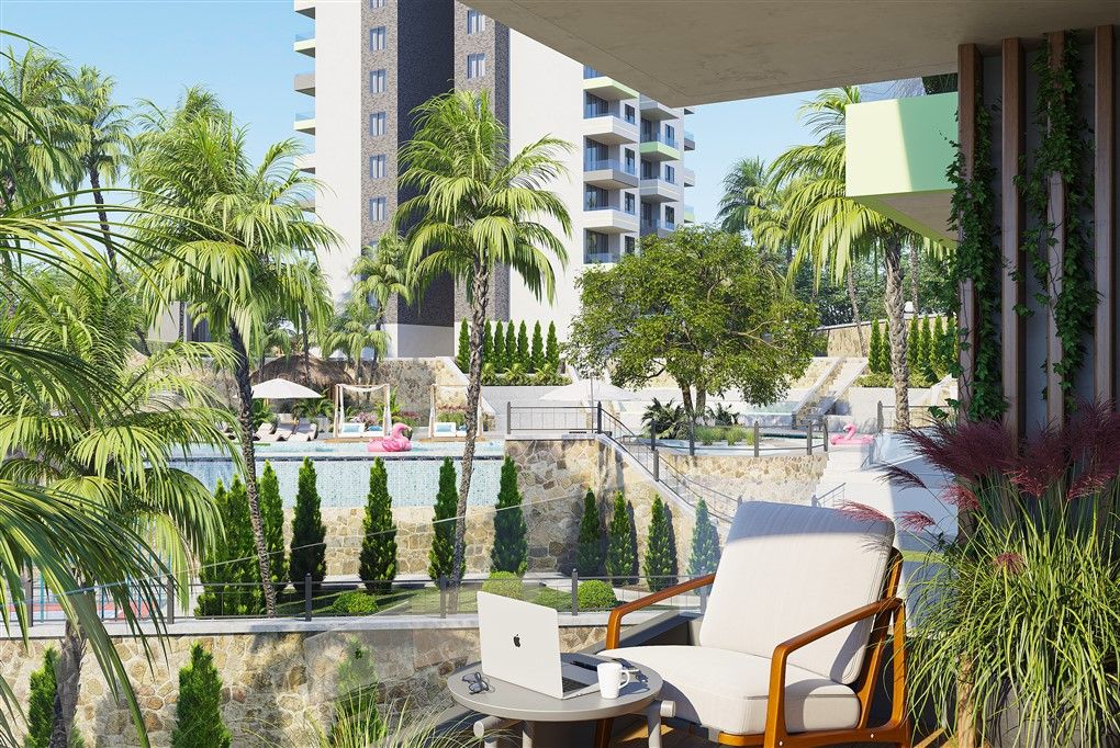 ALANYA DEMİRTAŞ'TA LÜKS SİTEDE 1+1 FIRSATI - 1