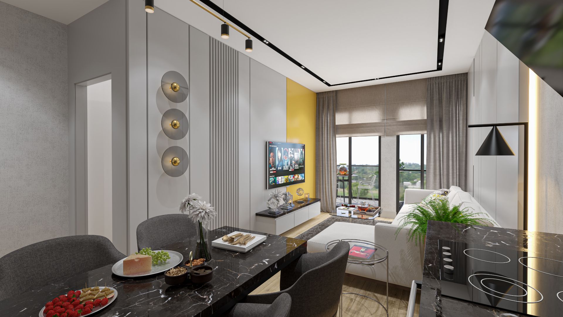 ALANYA KESTEL BÖLGESİNDE 1+1---2+1---4+1 PROJEDEN YATIRIM FIRSATI - 1