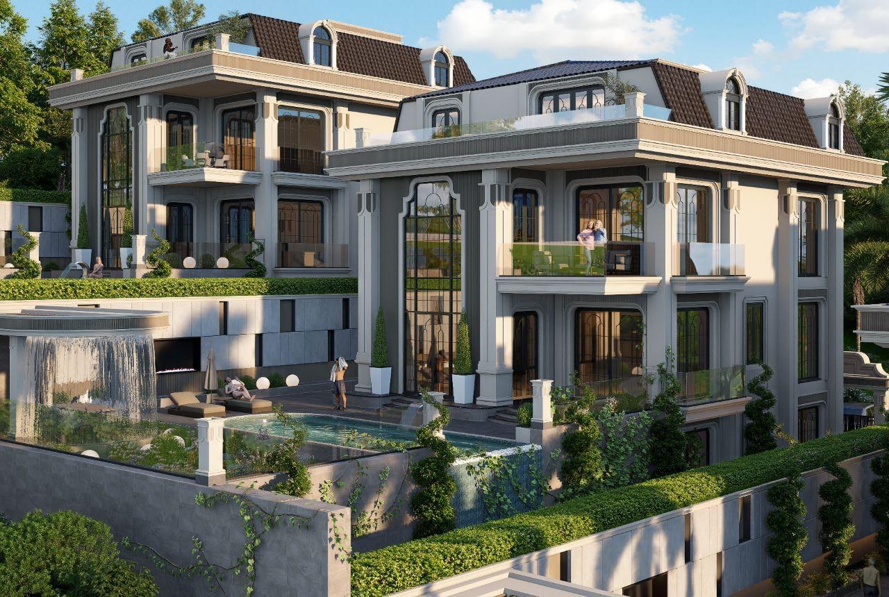 FLOW VILLAS – Alanya Tepe'de Deniz ve Kale Manzaralı 8+1 Lüks Villalar - 4