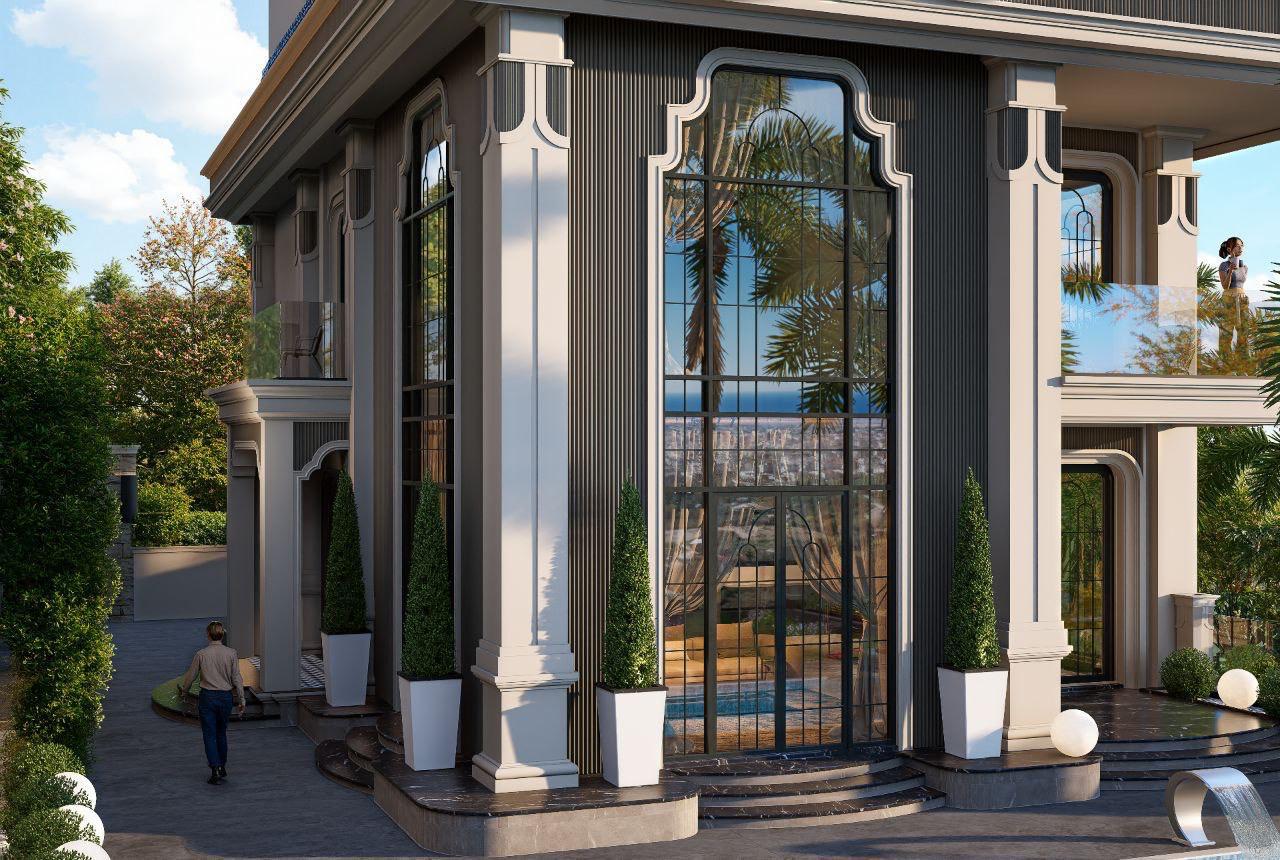 FLOW VILLAS – Alanya Tepe'de Deniz ve Kale Manzaralı 8+1 Lüks Villalar - 7