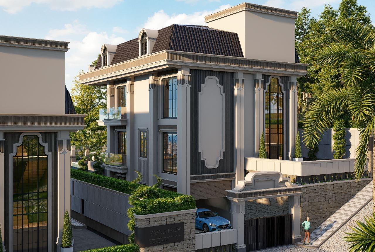 FLOW VILLAS – Alanya Tepe'de Deniz ve Kale Manzaralı 8+1 Lüks Villalar - 9