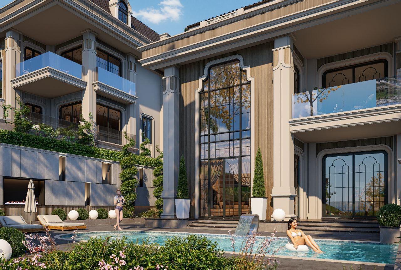 FLOW VILLAS – Alanya Tepe'de Deniz ve Kale Manzaralı 8+1 Lüks Villalar - 11
