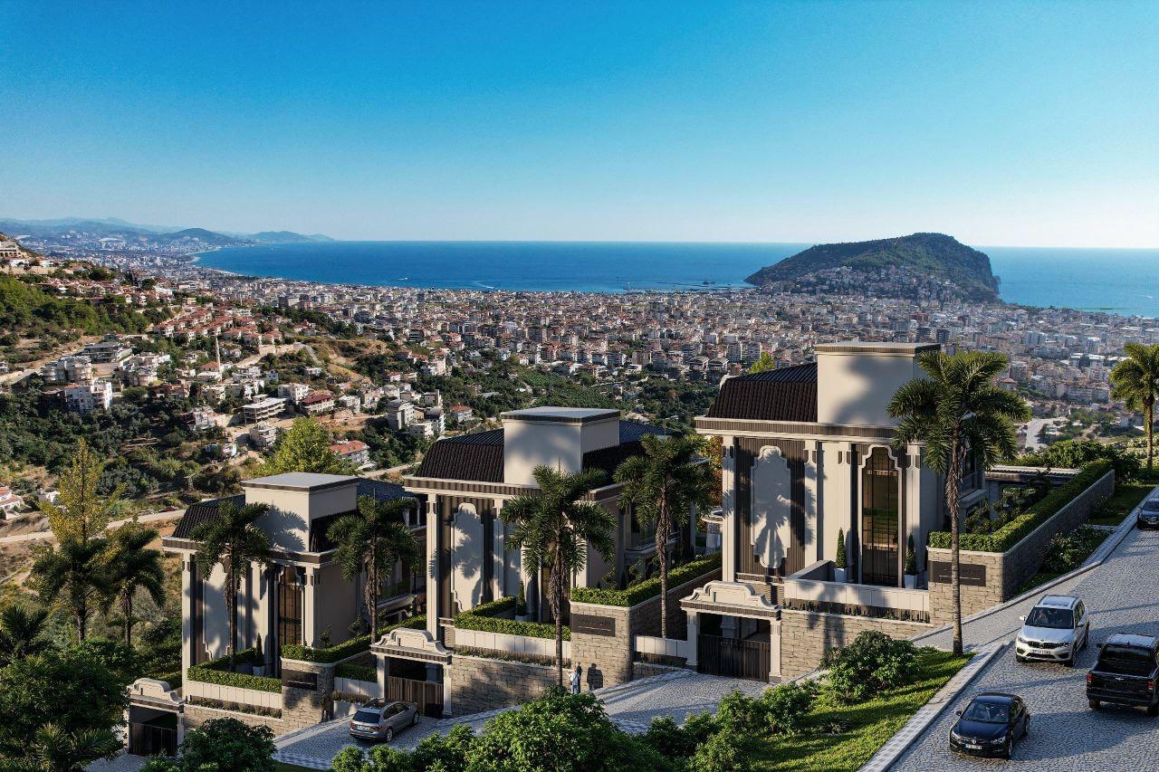FLOW VILLAS – Alanya Tepe'de Deniz ve Kale Manzaralı 8+1 Lüks Villalar - 15