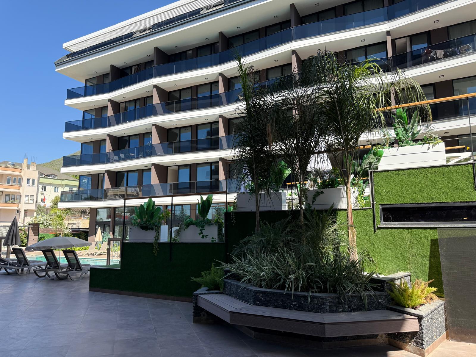 ALANYA MERKEZ'DE NEW LEVEL CLEOPATRA RESIDENCE'TA SIFIR DAİRE - 1