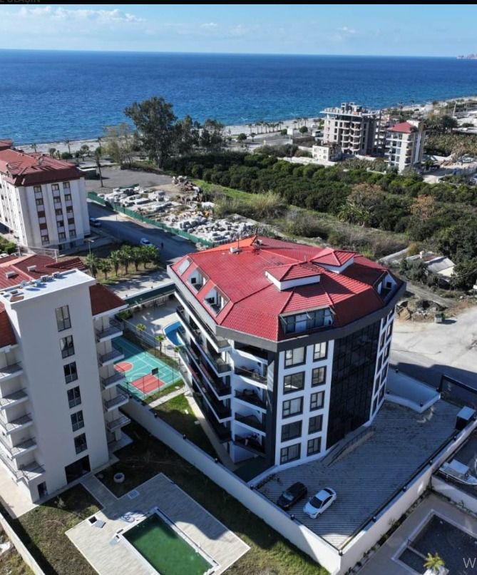 ALANYA KESTEL – CALIFORNIA RESIDENCE'DA DENİZE 150 METRE MESAFEDE EŞYALI SATILIK 1+1 DAİRE - 1