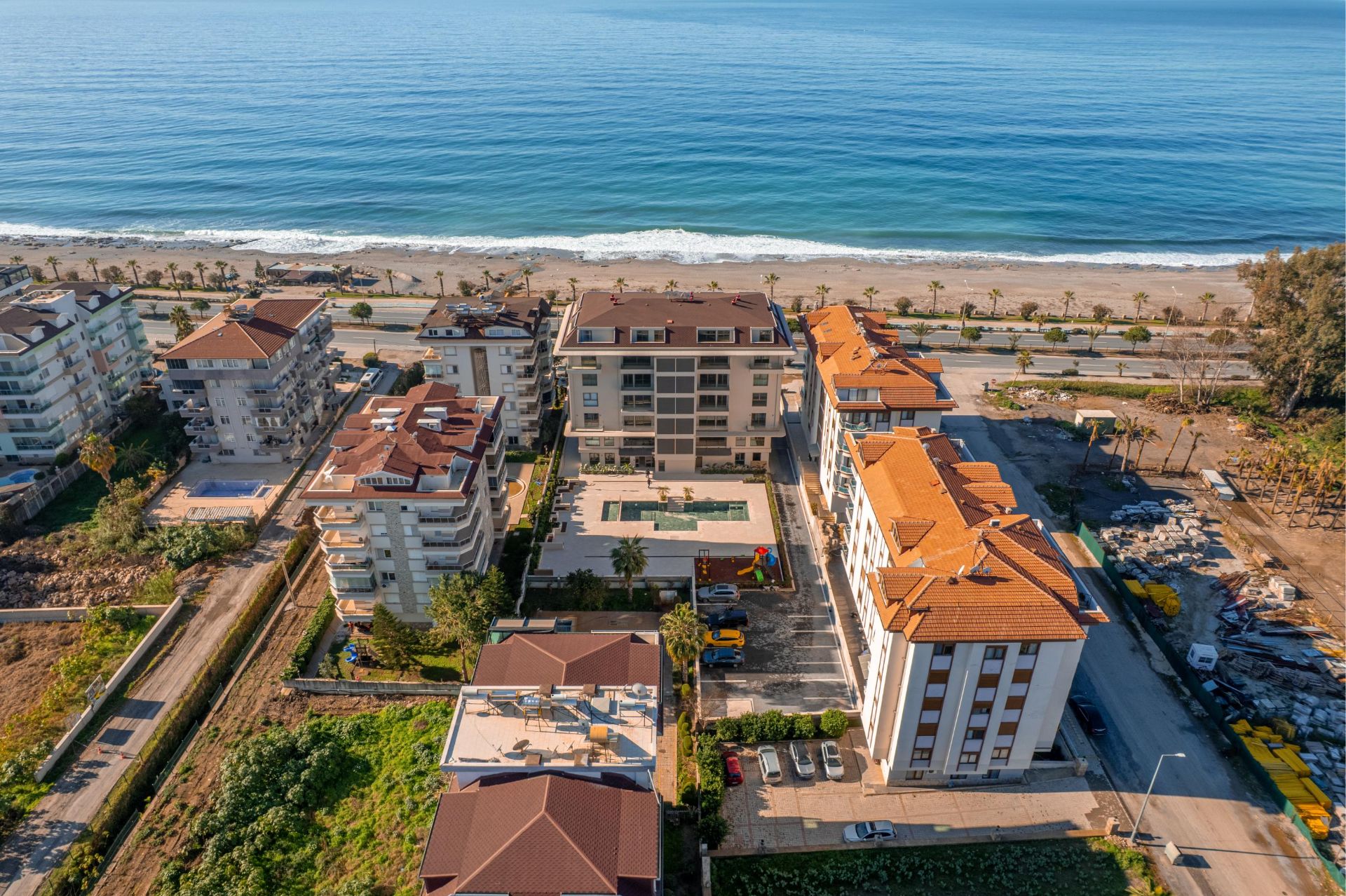 Alanya Kestel 23 Beach Residence'ta Satılık 1+1 Full Eşyalı Denize Sıfır Daire - 5