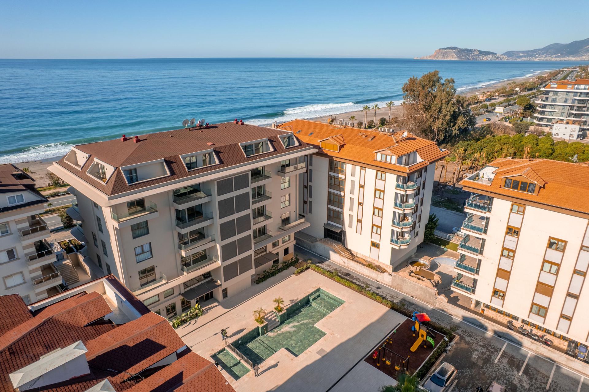 Alanya Kestel 23 Beach Residence'ta Satılık 1+1 Full Eşyalı Denize Sıfır Daire - 8