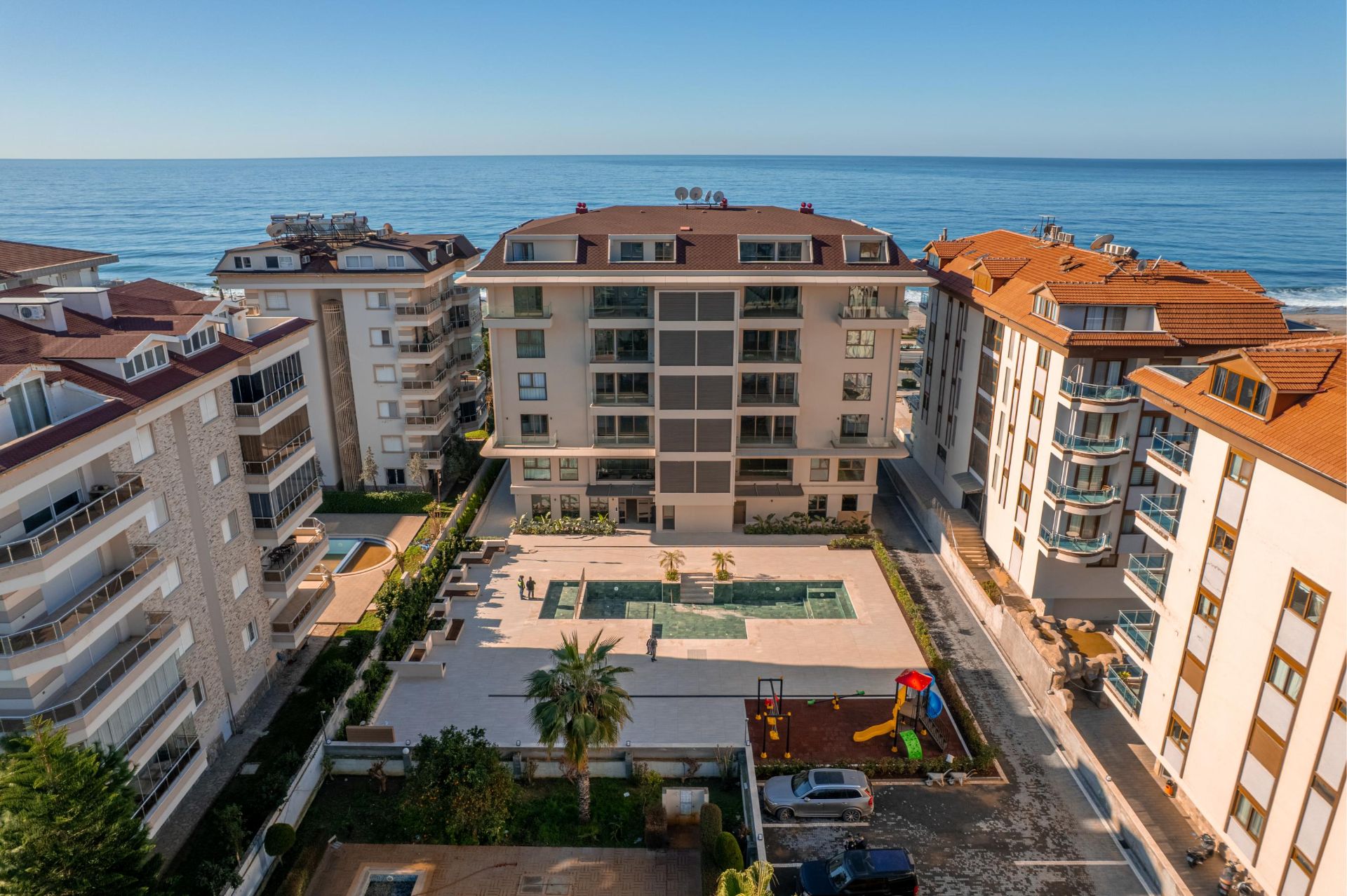 Alanya Kestel 23 Beach Residence'ta Satılık 1+1 Full Eşyalı Denize Sıfır Daire - 9