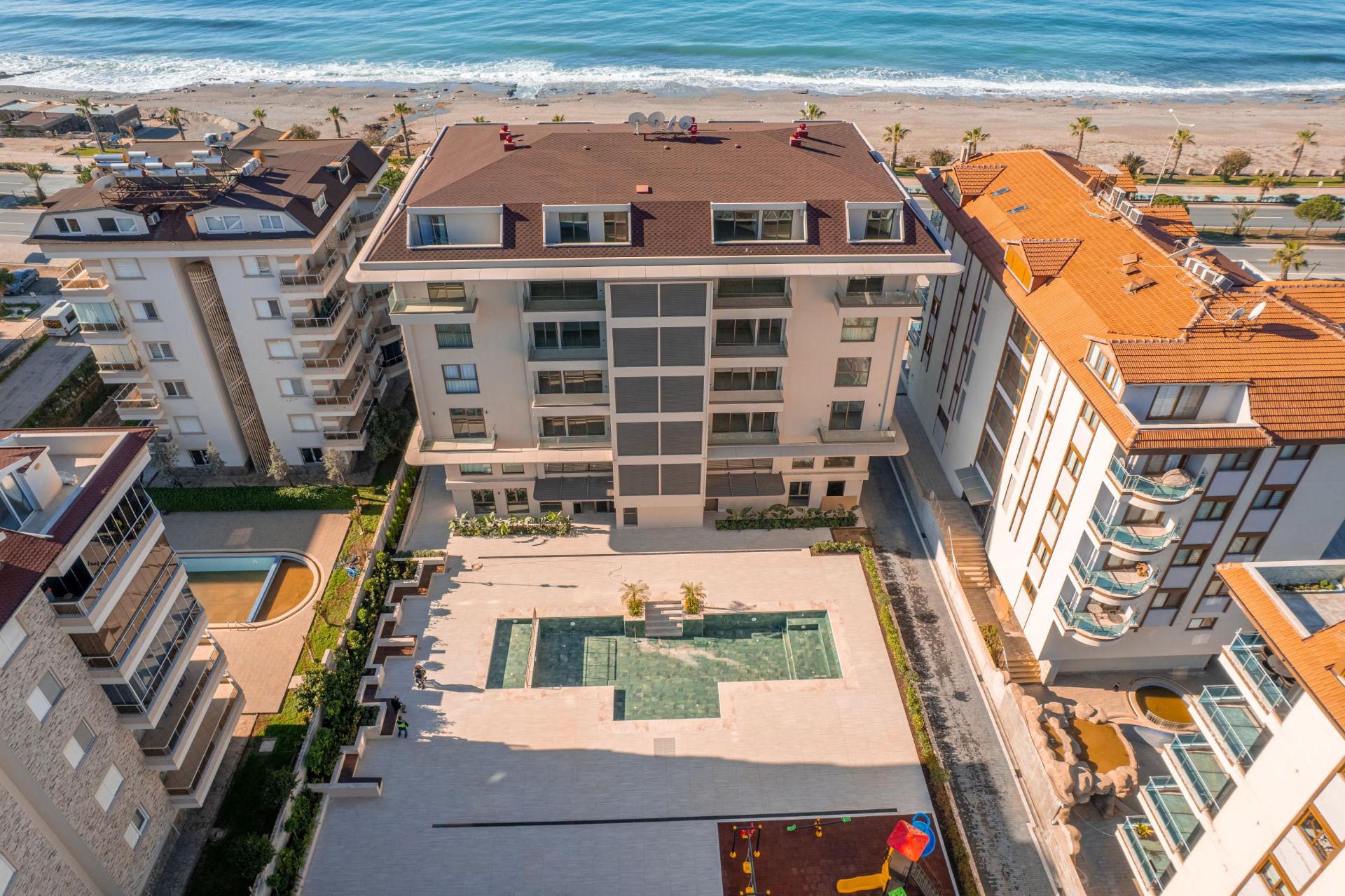 Alanya Kestel 23 Beach Residence'ta Satılık 1+1 Full Eşyalı Denize Sıfır Daire - 11