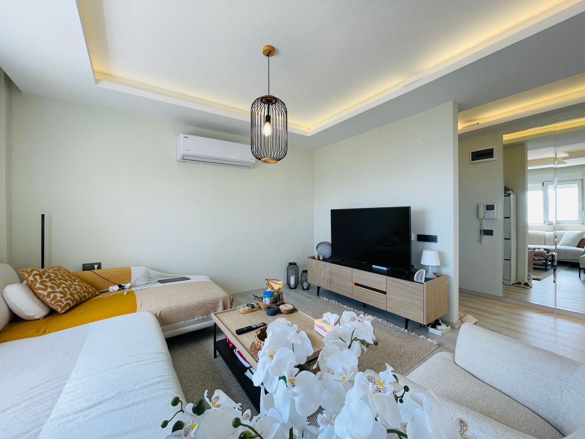Alanya Sugözü Mahallesi'nde Satılık, Kale ve Deniz Manzaralı Full Eşyalı 2+1 Daire - 24