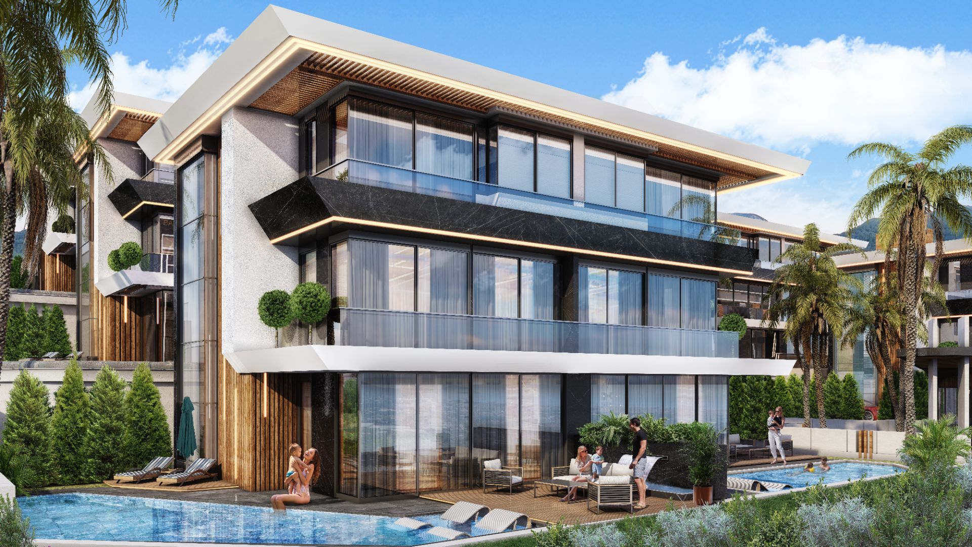 Alanya Kızılcaşehir'de Doğa ile İç İçe, Özel Havuzlu Lüks Villalar - 1