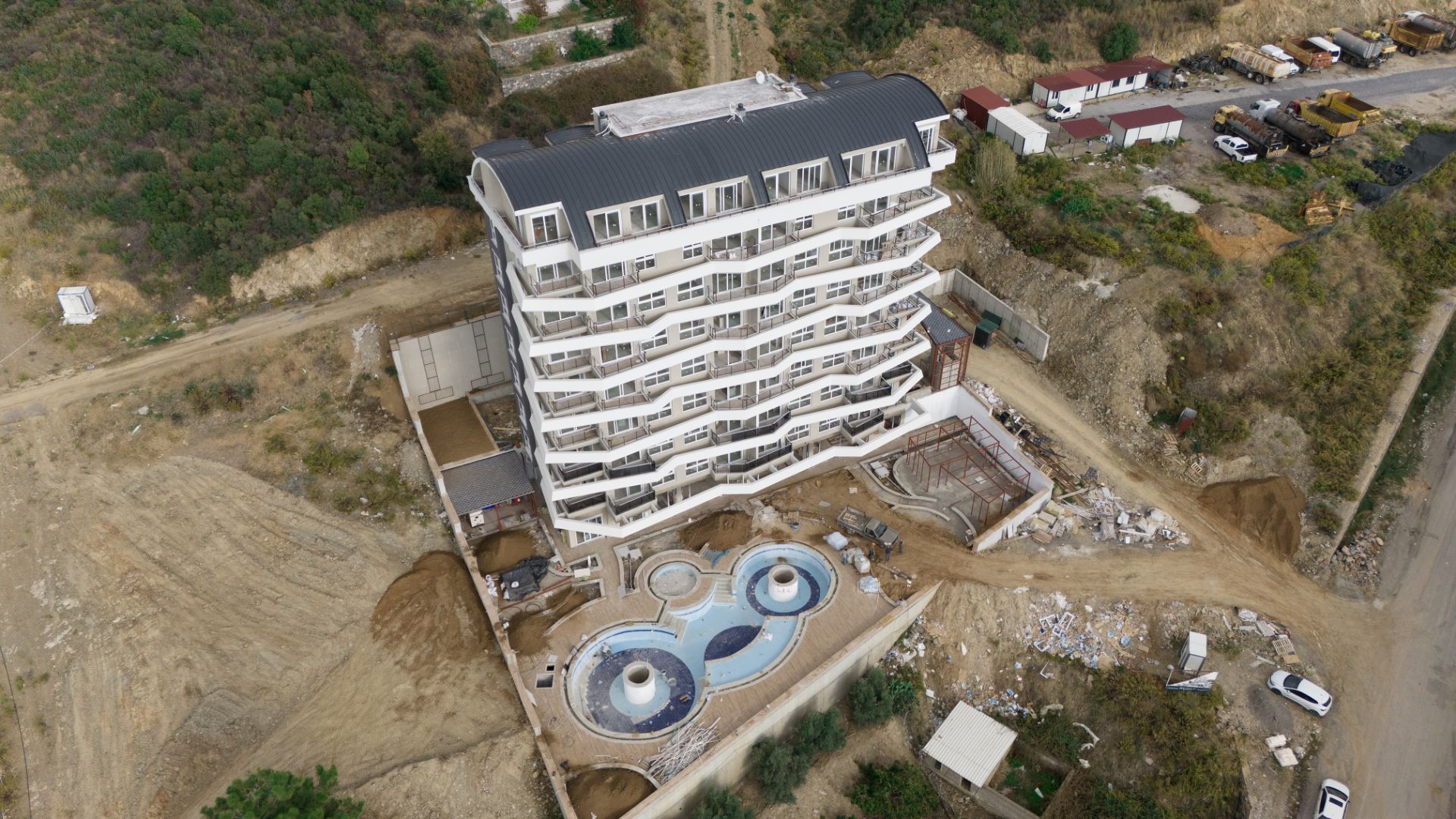 Alanya'da Zengin Sosyal Donatılara Sahip Modern Yaşam Projesi | 1+1 - 2