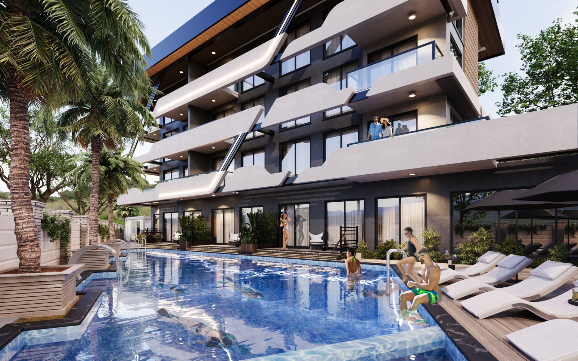QIWI GARDEN 2+1 Dubleks | Alanya Cikcilli'de Modern ve Konforlu Yaşam - 17